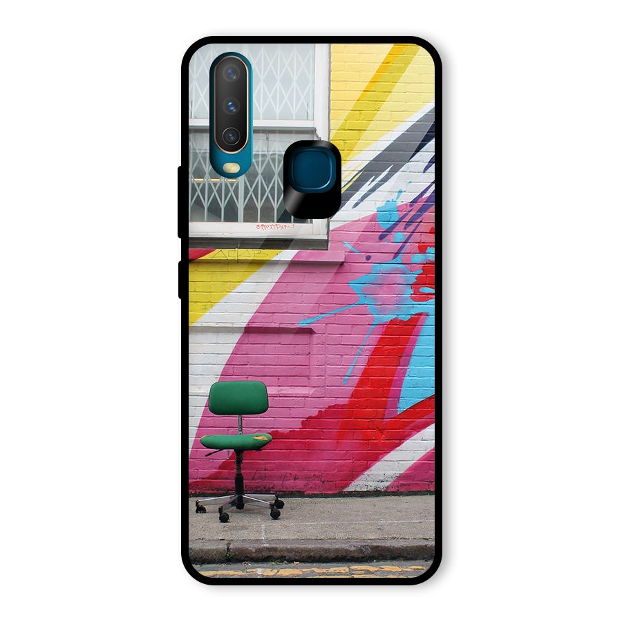 Creative Wall Art Glass Back Case for Vivo U10