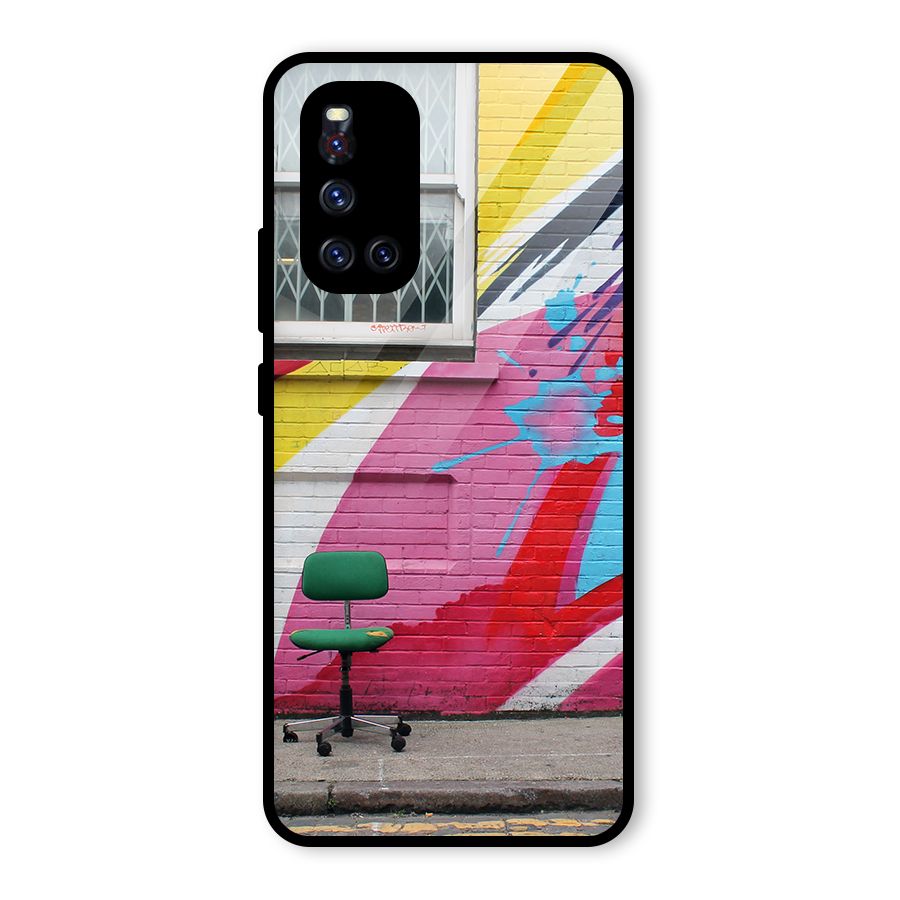 Creative Wall Art Glass Back Case for Vivo V19