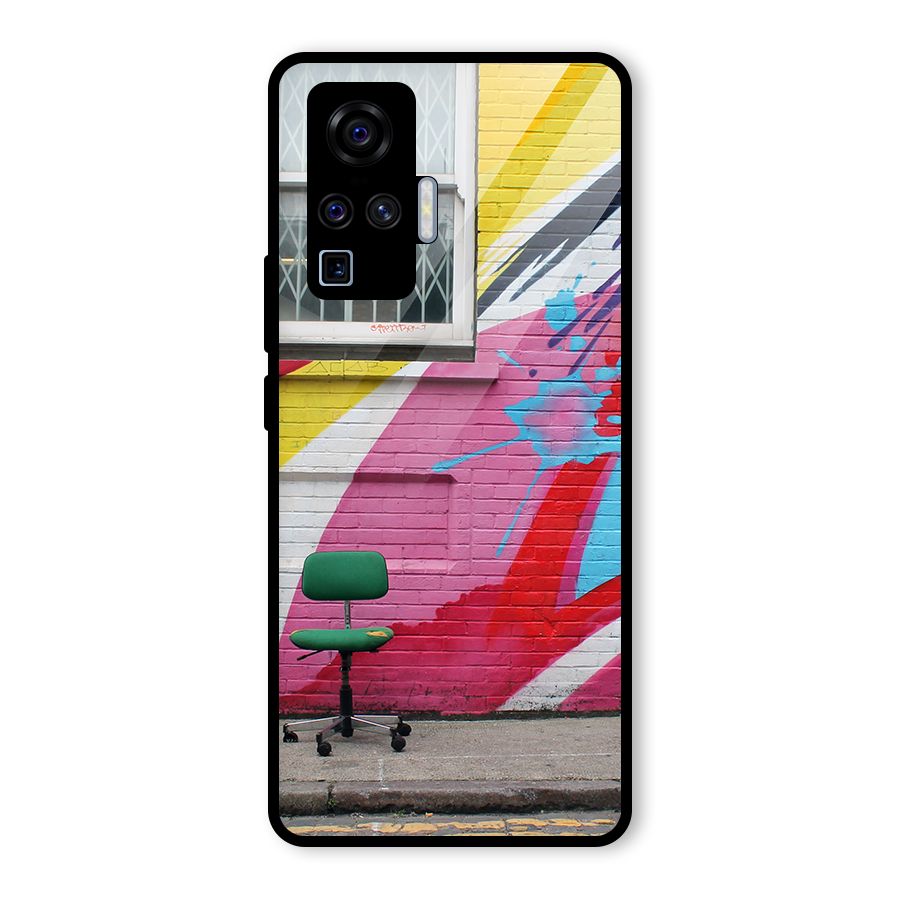 Creative Wall Art Glass Back Case for Vivo X50 Pro