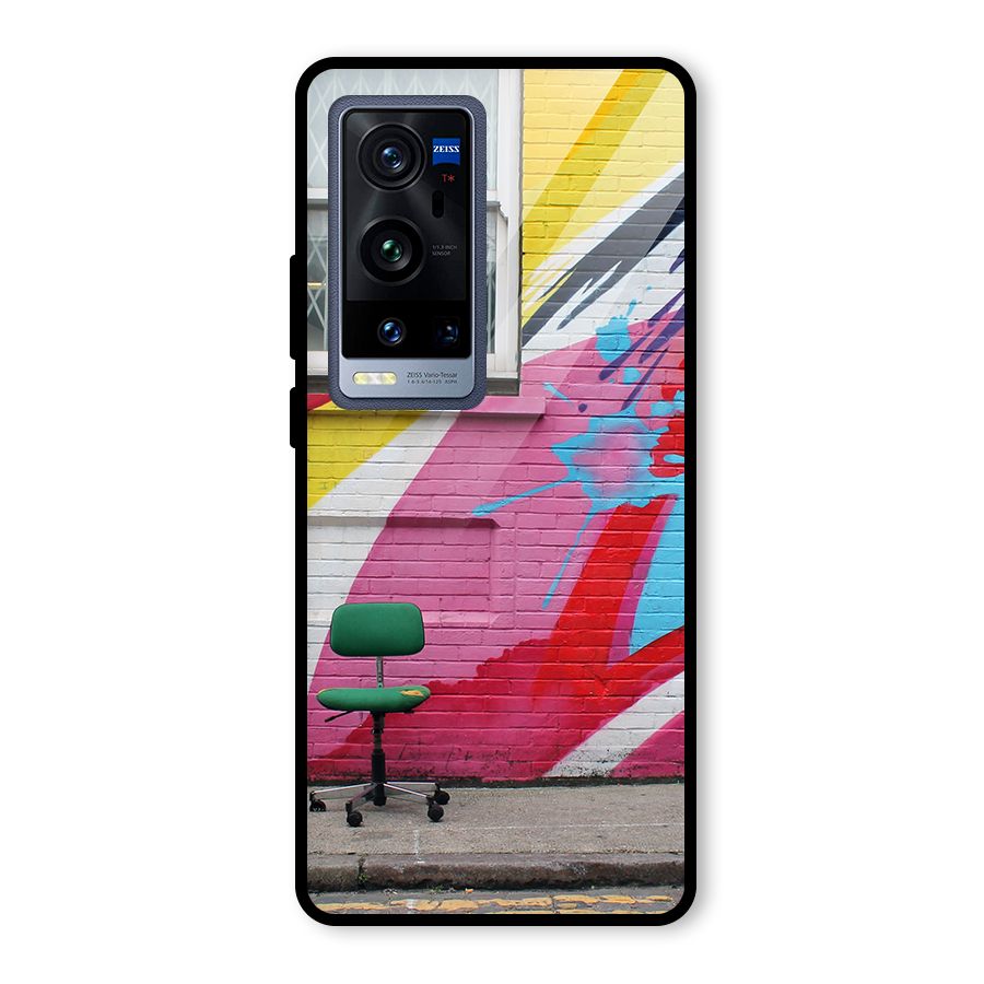 Creative Wall Art Glass Back Case for Vivo X60 Pro Plus