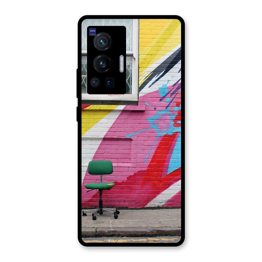 Creative Wall Art Glass Back Case for Vivo X70 Pro