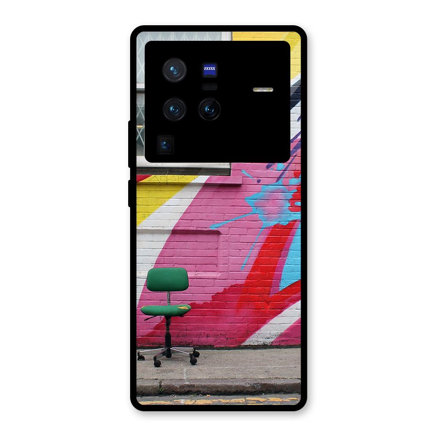 Creative Wall Art Glass Back Case for Vivo X80 Pro