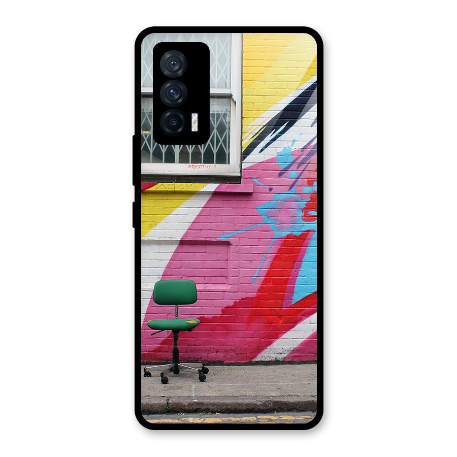 Creative Wall Art Glass Back Case for Vivo iQOO 7 5G