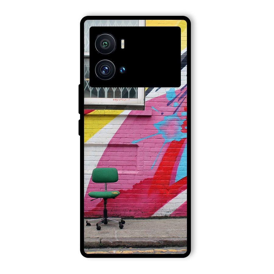 Creative Wall Art Glass Back Case for Vivo iQOO 9 Pro