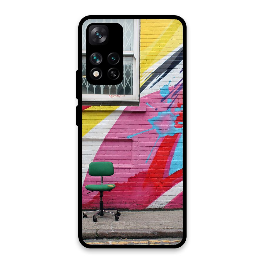 Creative Wall Art Glass Back Case for Xiaomi 11i HyperCharge 5G