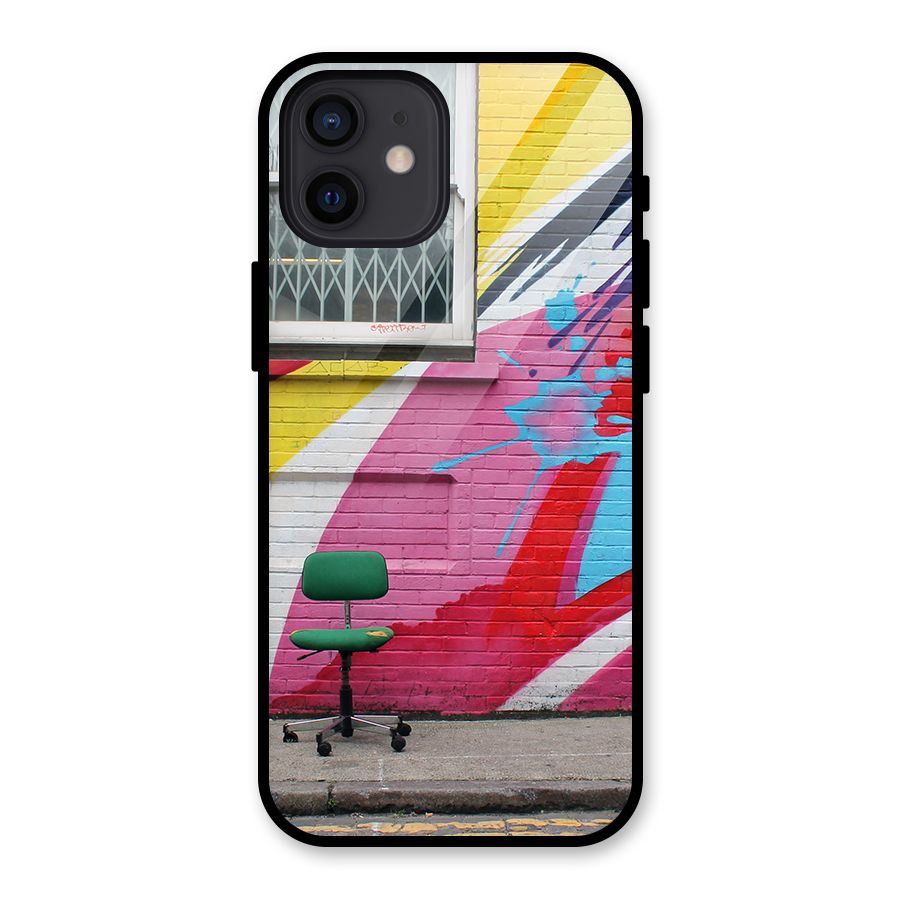 Creative Wall Art Glass Back Case for iPhone 12