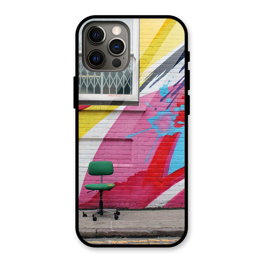 Creative Wall Art Glass Back Case for iPhone 12 Pro