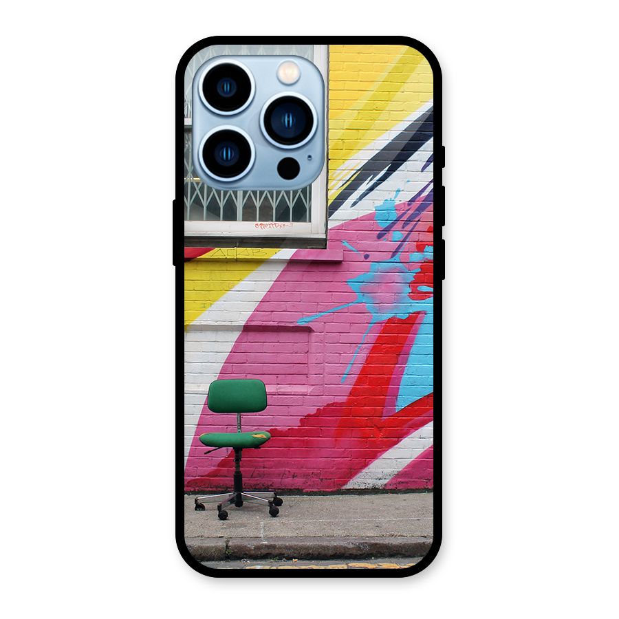 Creative Wall Art Glass Back Case for iPhone 13 Pro