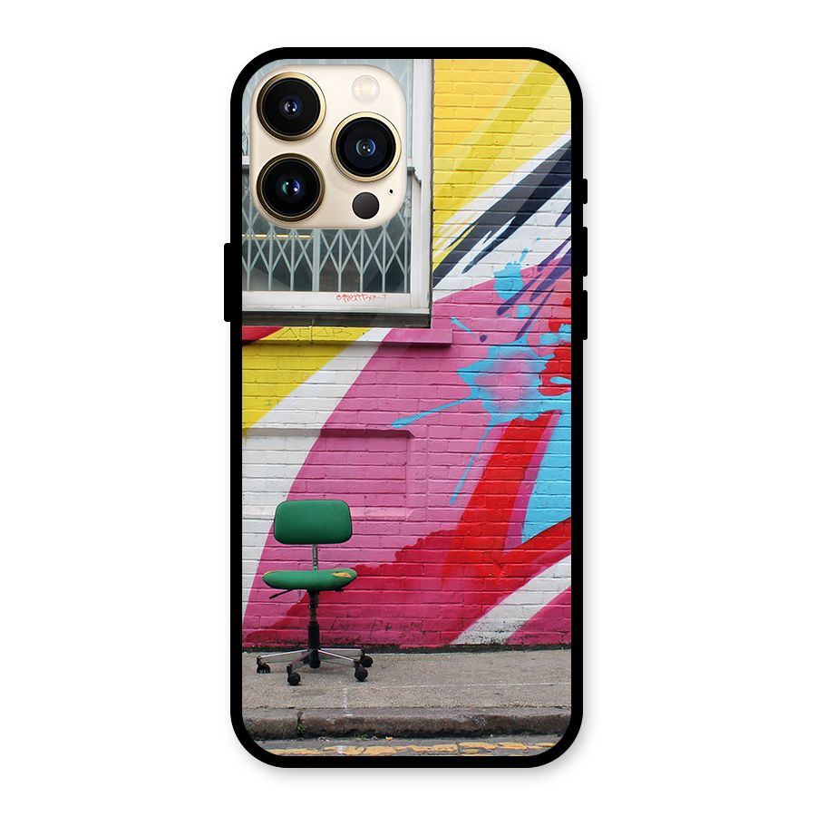 Creative Wall Art Glass Back Case for iPhone 13 Pro Max