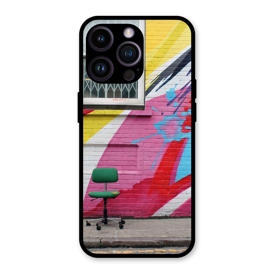 Creative Wall Art Glass Back Case for iPhone 14 Pro Max