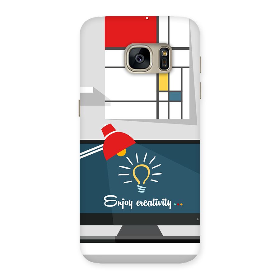 Creative Workspace Design Back Case for Galaxy S7