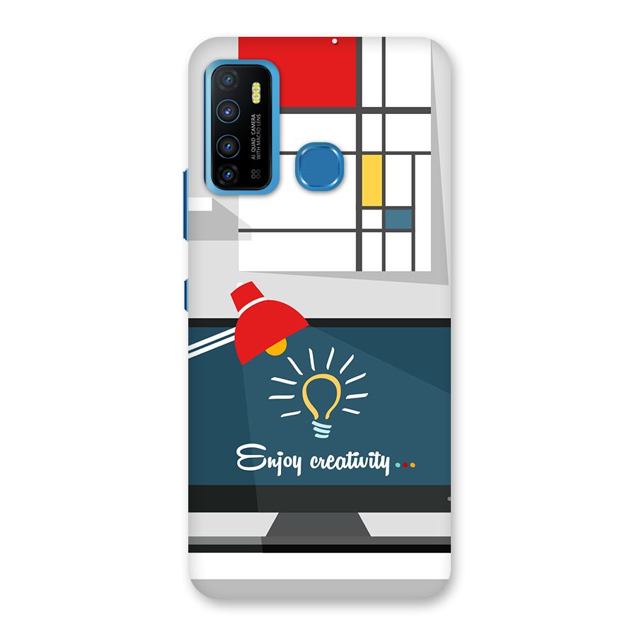 Creative Workspace Design Back Case for Infinix Hot 9
