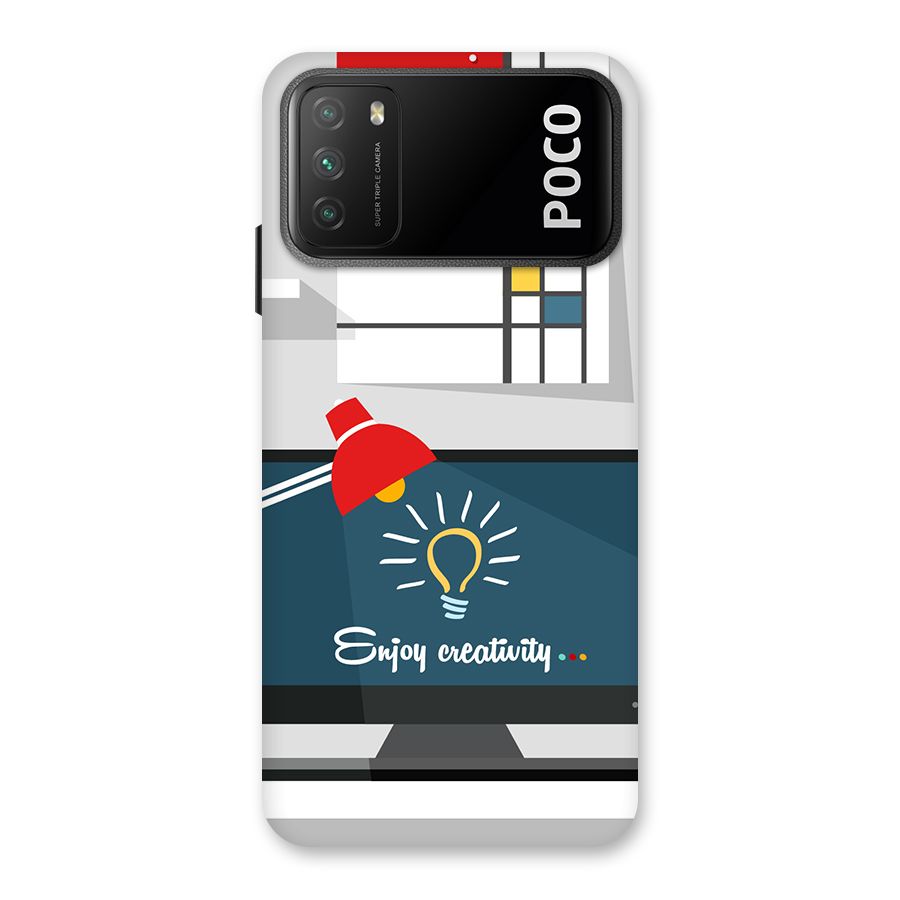 Creative Workspace Design Back Case for Poco M3