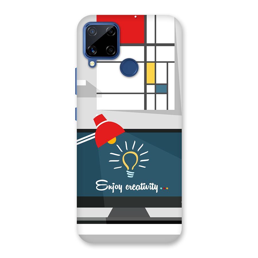 Creative Workspace Design Back Case for Realme C15
