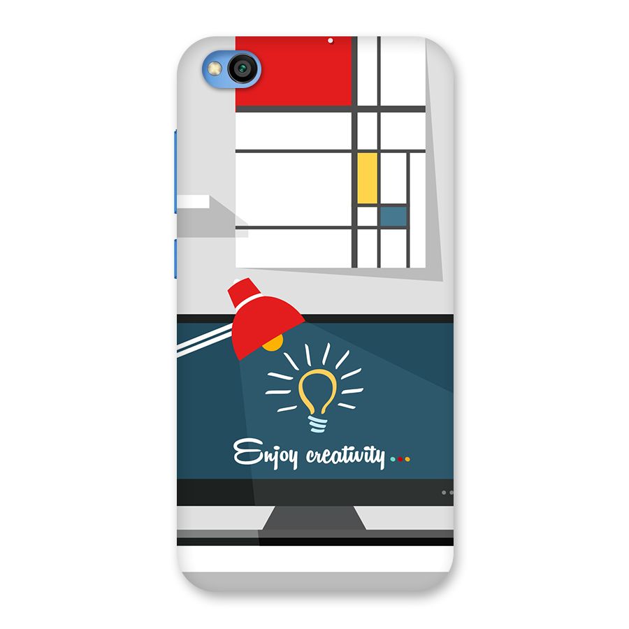 Creative Workspace Design Back Case for Redmi Go