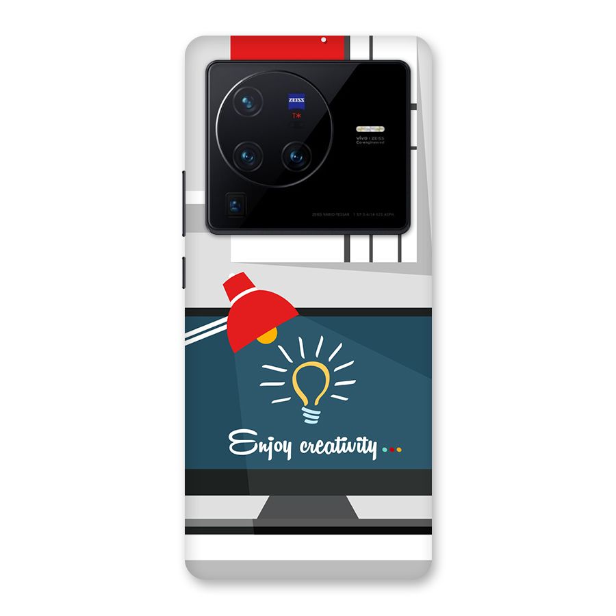 Creative Workspace Design Back Case for Vivo X80 Pro