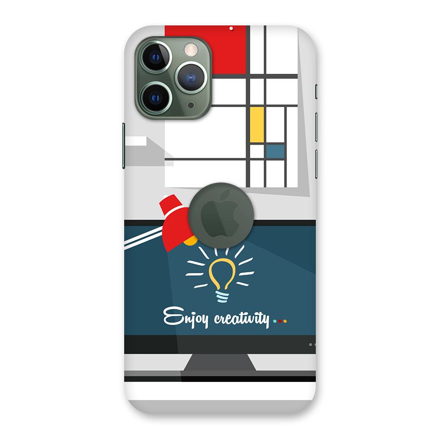 Creative Workspace Design Back Case for iPhone 11 Pro Logo  Cut