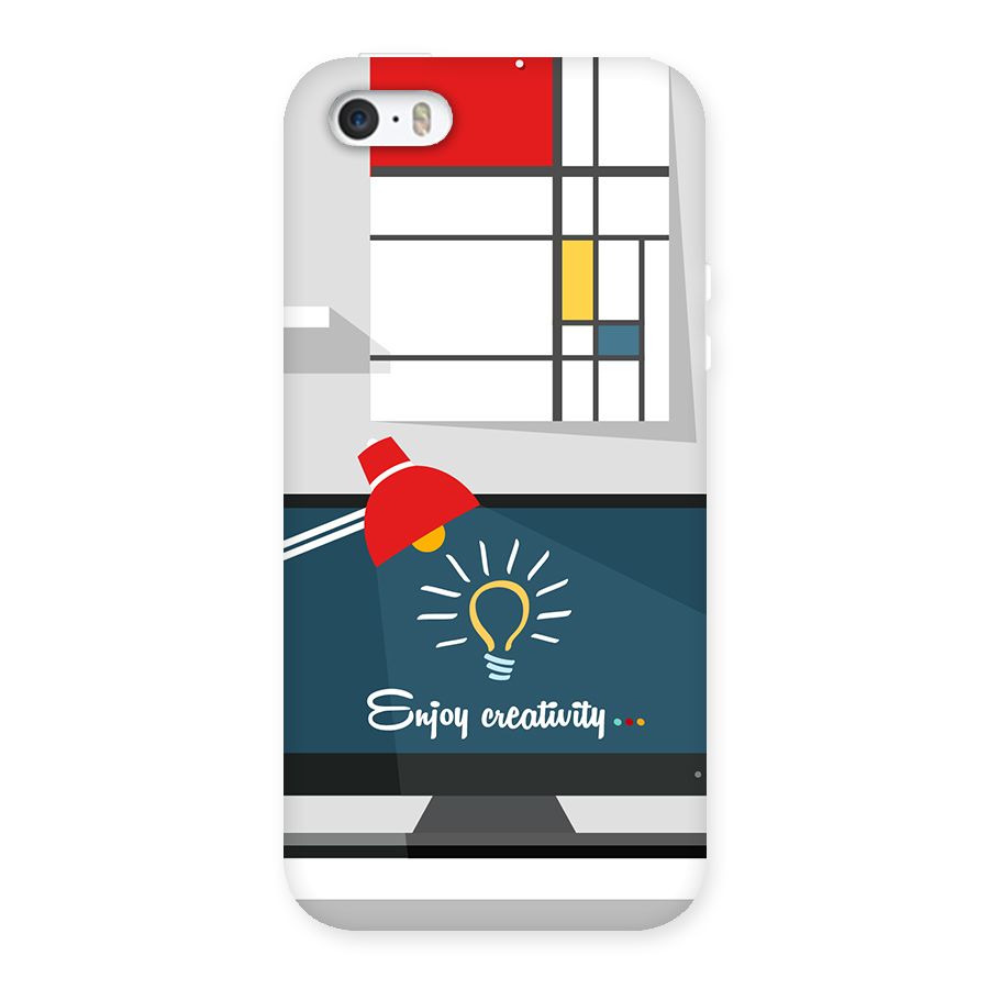 Creative Workspace Design Back Case for iPhone SE