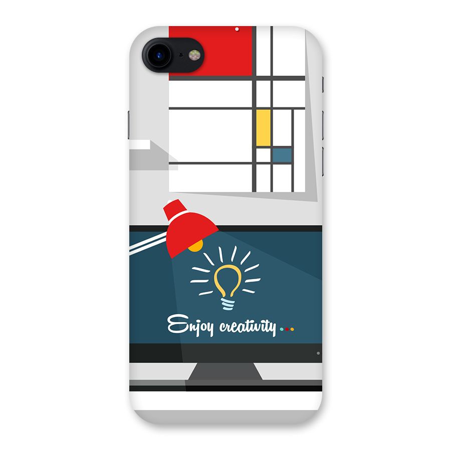 Creative Workspace Design Back Case for iPhone SE 2020