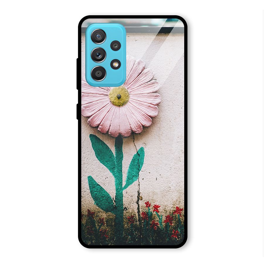 Creativity Flower Glass Back Case for Galaxy A52