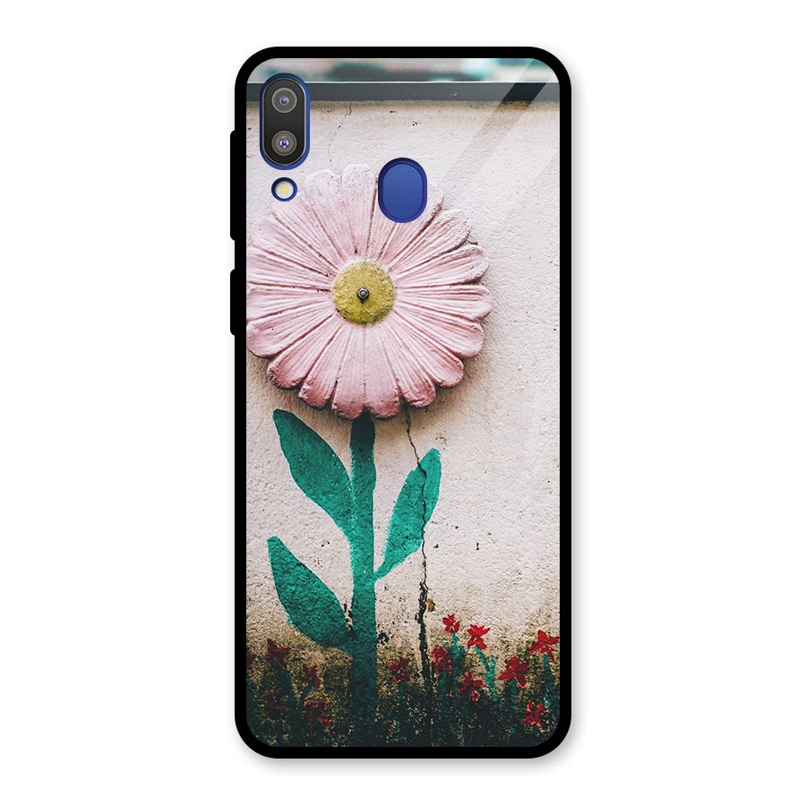 Creativity Flower Glass Back Case for Galaxy M20
