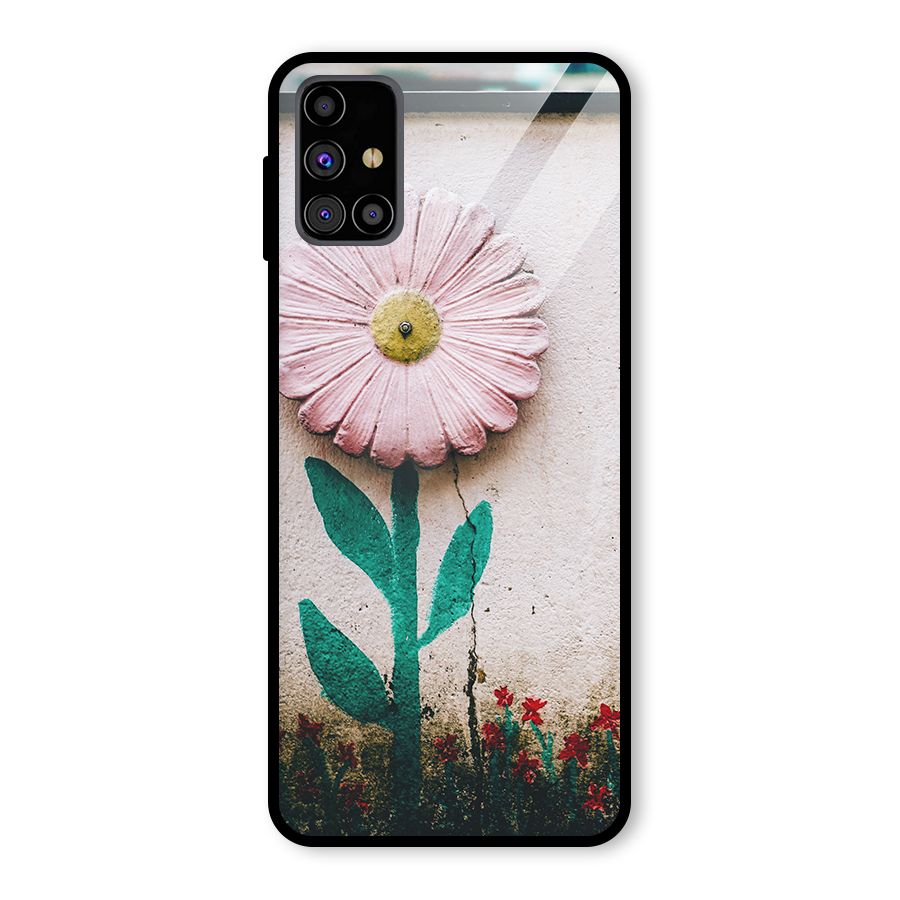 Creativity Flower Glass Back Case for Galaxy M31s