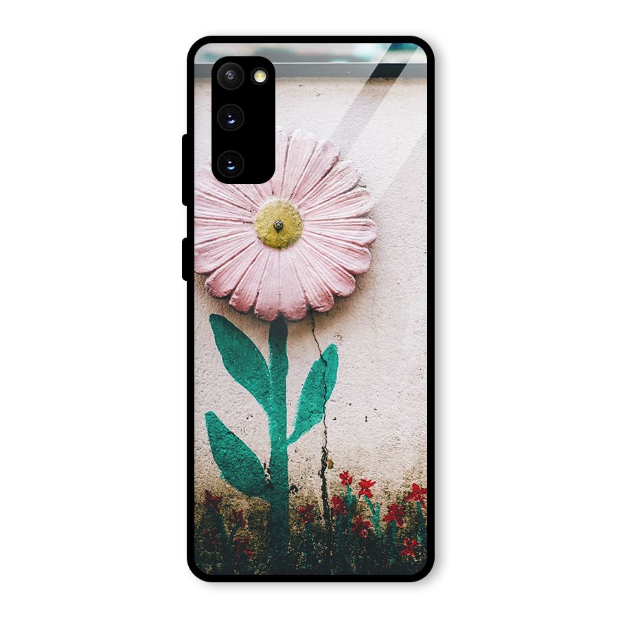 Creativity Flower Glass Back Case for Galaxy S20 FE 5G