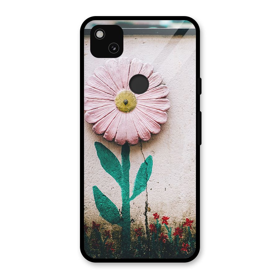 Creativity Flower Glass Back Case for Google Pixel 4a