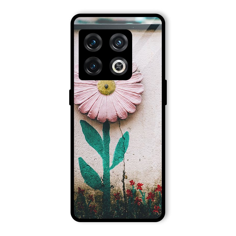 Creativity Flower Glass Back Case for OnePlus 10 Pro 5G