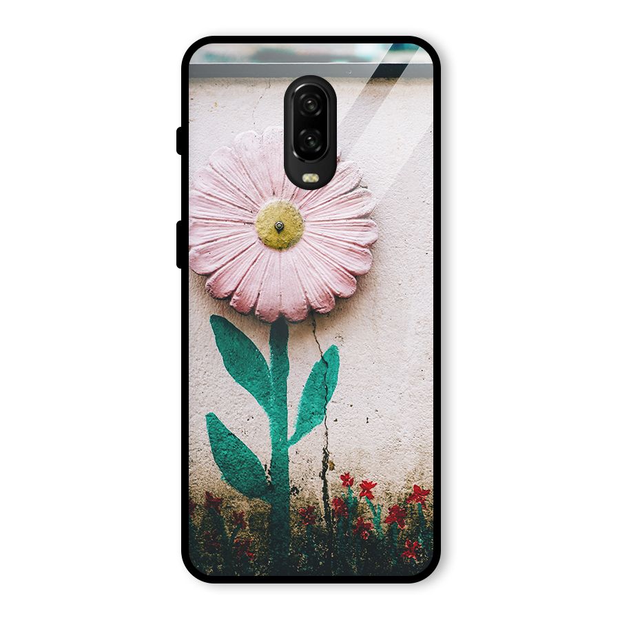 Creativity Flower Glass Back Case for OnePlus 6T