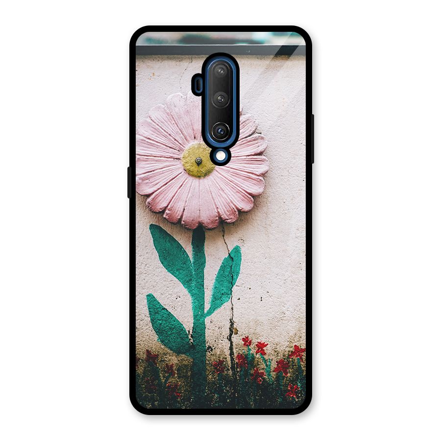 Creativity Flower Glass Back Case for OnePlus 7T Pro