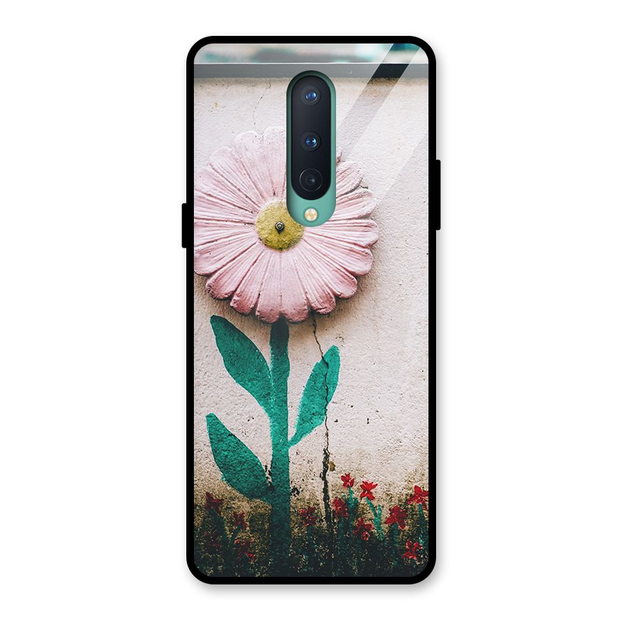 Creativity Flower Glass Back Case for OnePlus 8