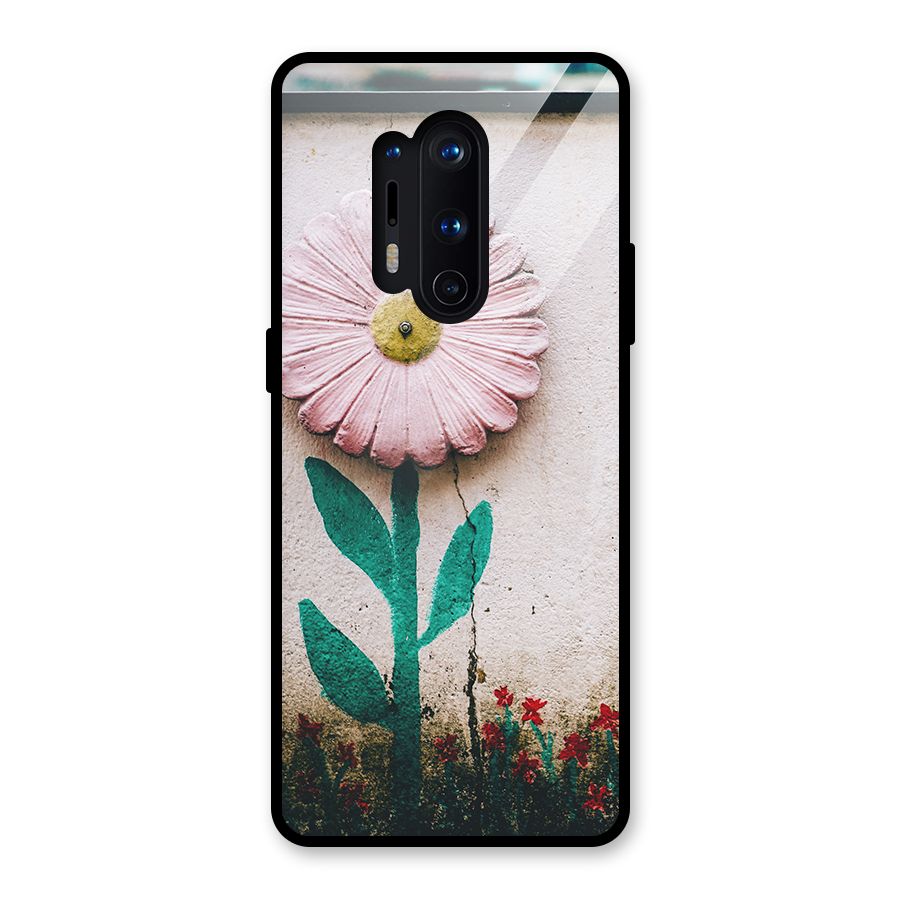 Creativity Flower Glass Back Case for OnePlus 8 Pro