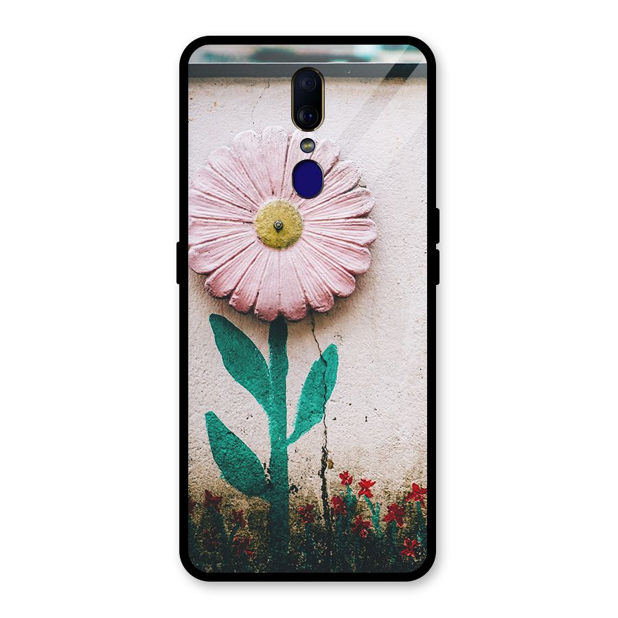 Creativity Flower Glass Back Case for Oppo F11