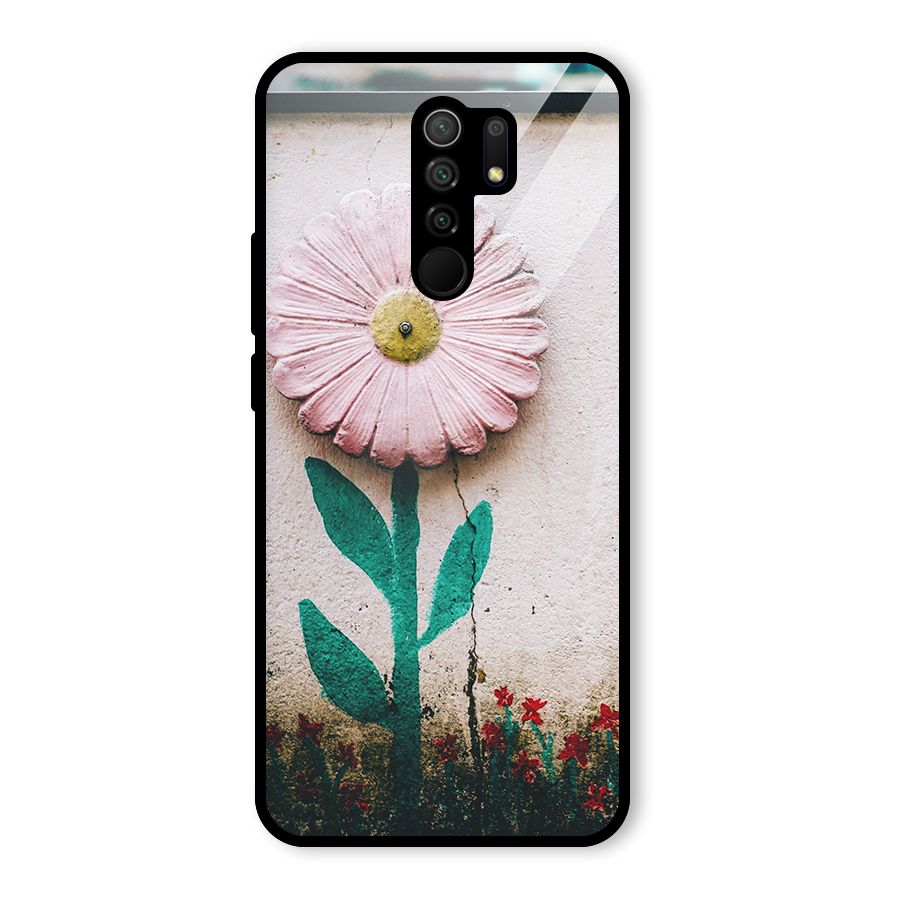 Creativity Flower Glass Back Case for Poco M2
