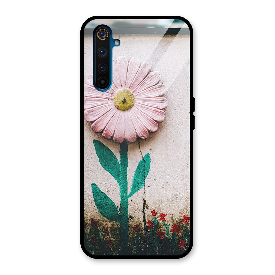 Creativity Flower Glass Back Case for Realme 6 Pro