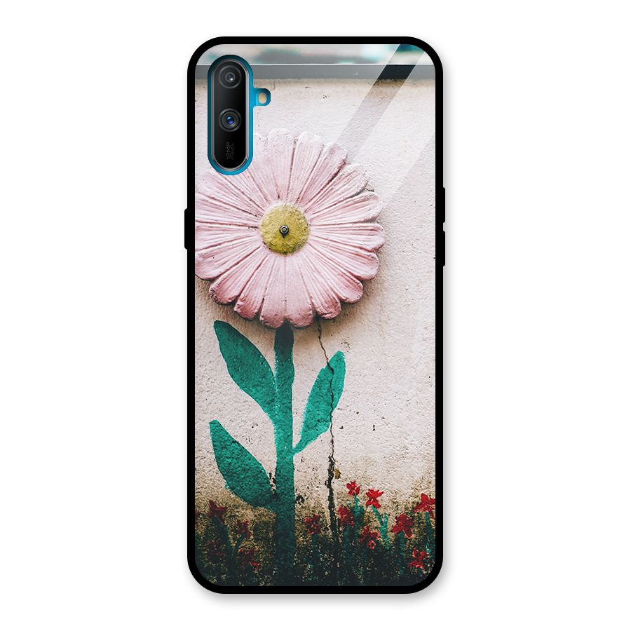 Creativity Flower Glass Back Case for Realme C3