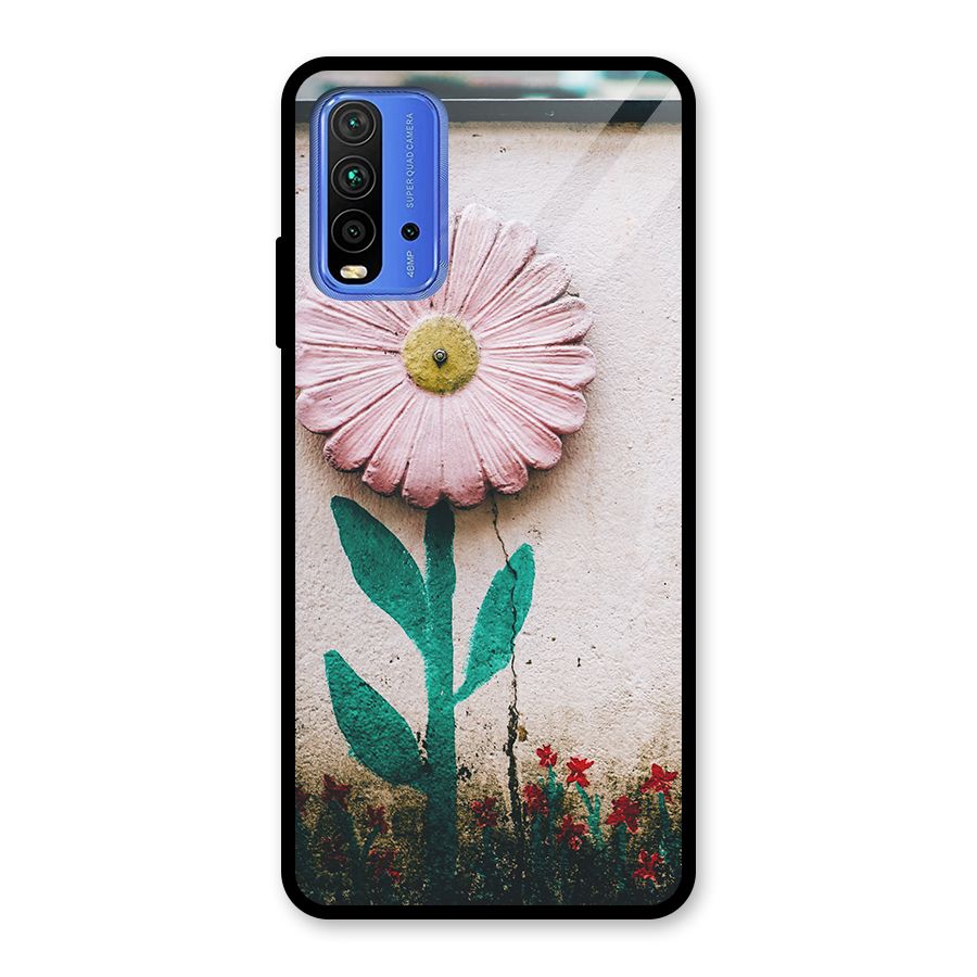 Creativity Flower Glass Back Case for Redmi 9 Power