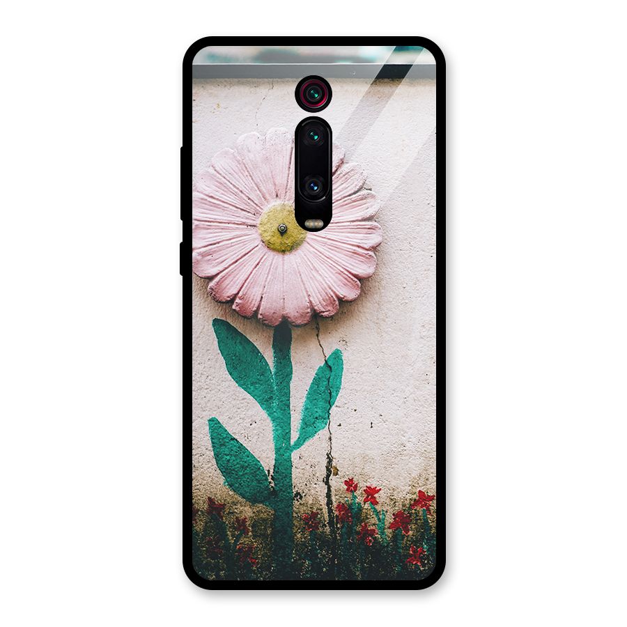 Creativity Flower Glass Back Case for Redmi K20