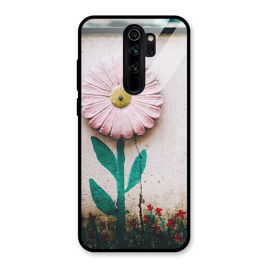 Creativity Flower Glass Back Case for Redmi Note 8 Pro