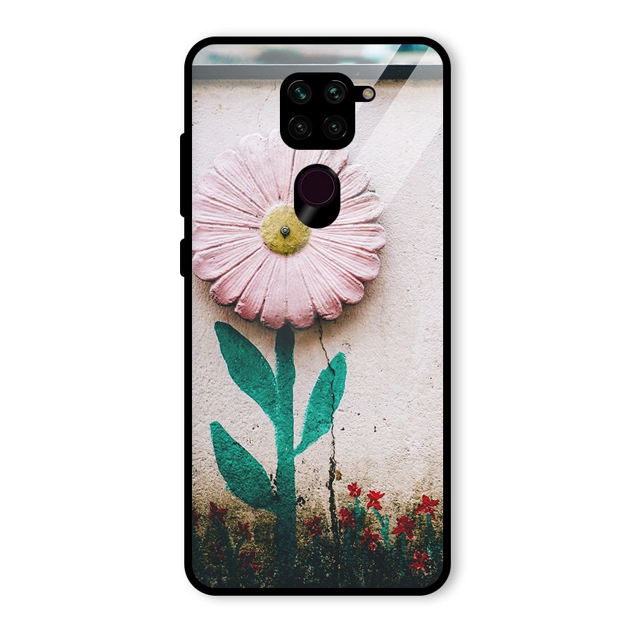Creativity Flower Glass Back Case for Redmi Note 9