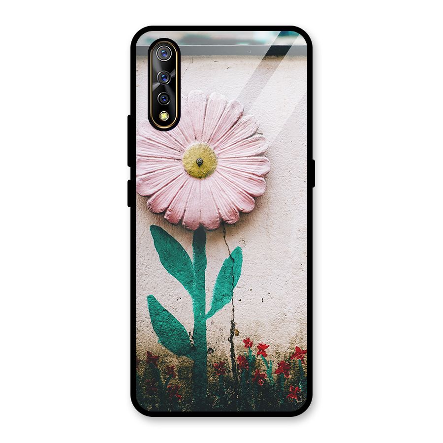 Creativity Flower Glass Back Case for Vivo S1