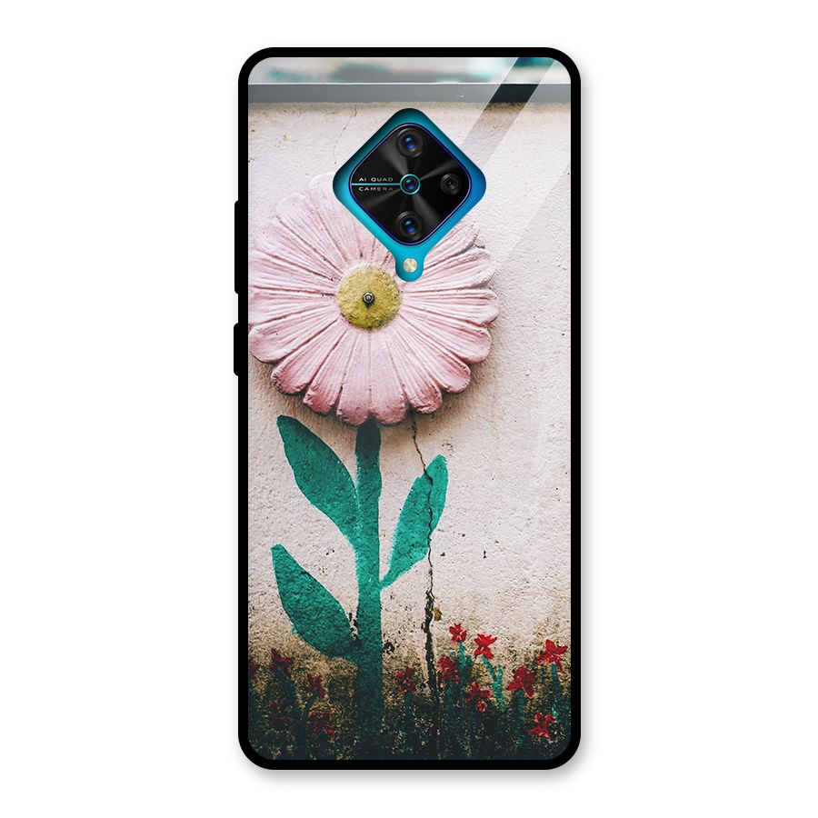 Creativity Flower Glass Back Case for Vivo S1 Pro