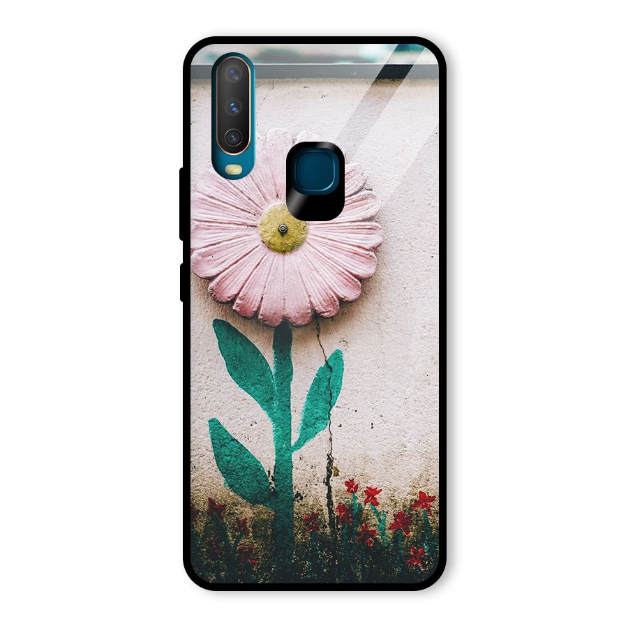 Creativity Flower Glass Back Case for Vivo U10