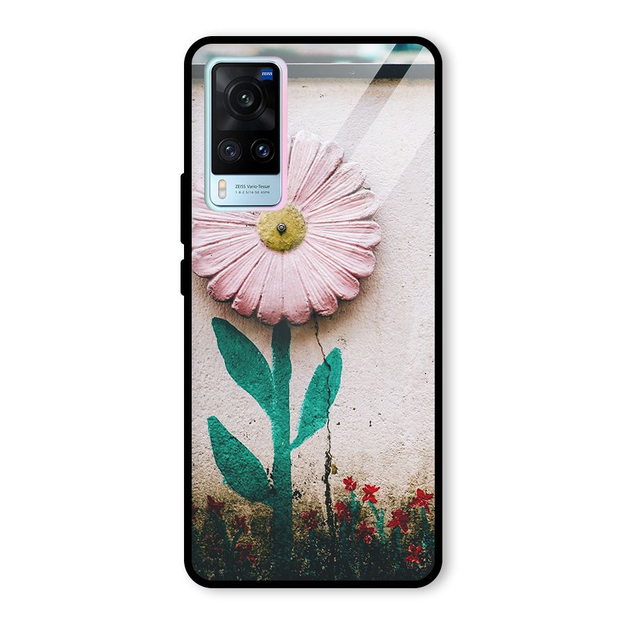Creativity Flower Glass Back Case for Vivo X60