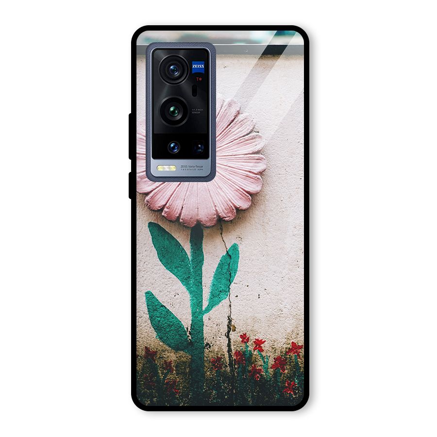 Creativity Flower Glass Back Case for Vivo X60 Pro Plus