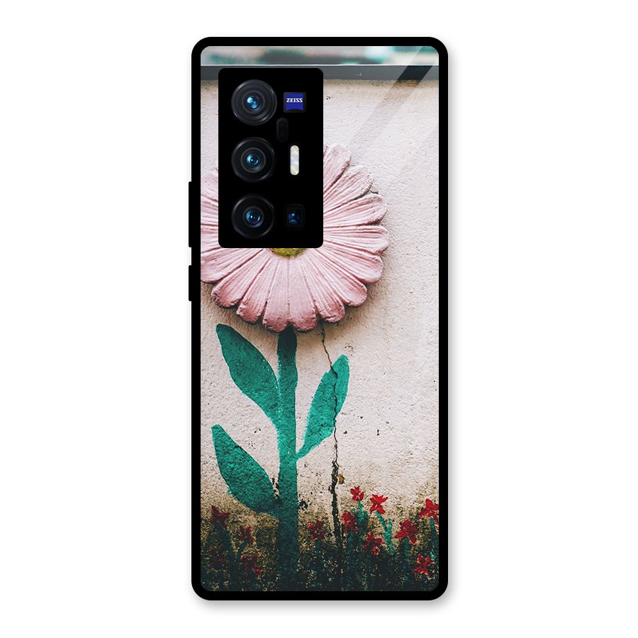 Creativity Flower Glass Back Case for Vivo X70 Pro Plus
