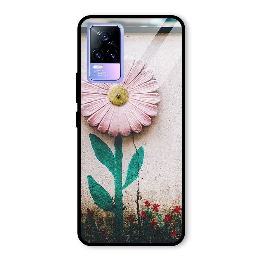 Creativity Flower Glass Back Case for Vivo Y73