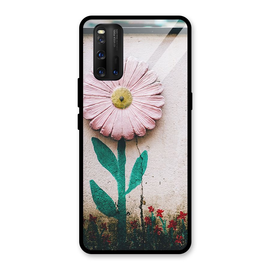 Creativity Flower Glass Back Case for Vivo iQOO 3