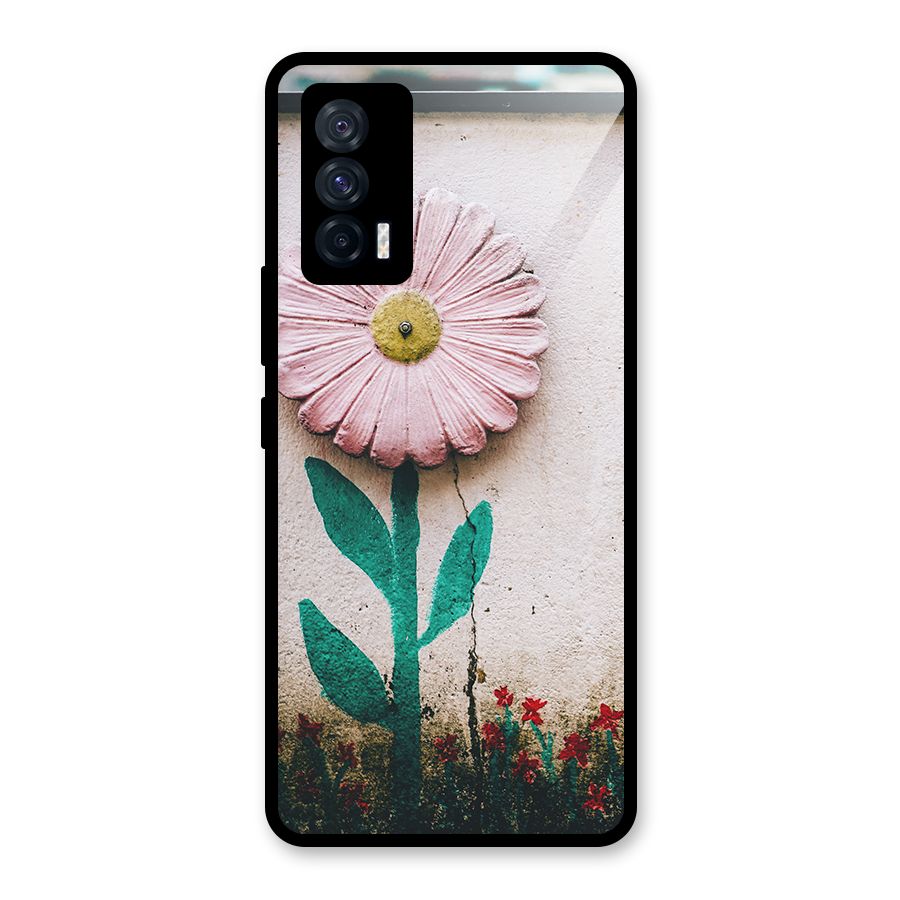Creativity Flower Glass Back Case for Vivo iQOO 7 5G